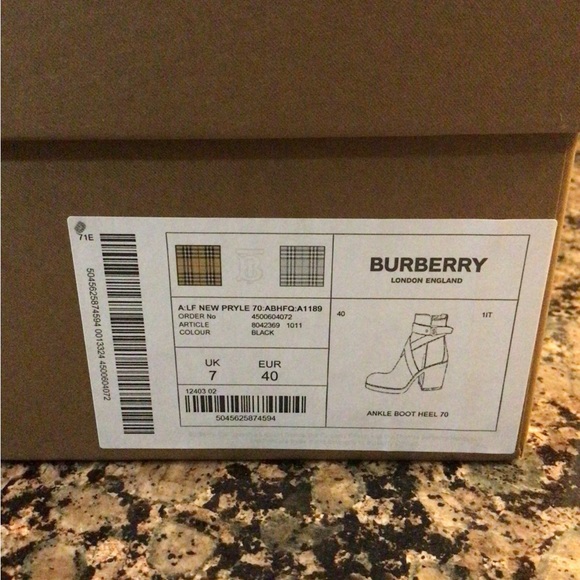 Burberry Pryle Logo TB, 40, Heeled Ankle Boot - Picture 8 of 13